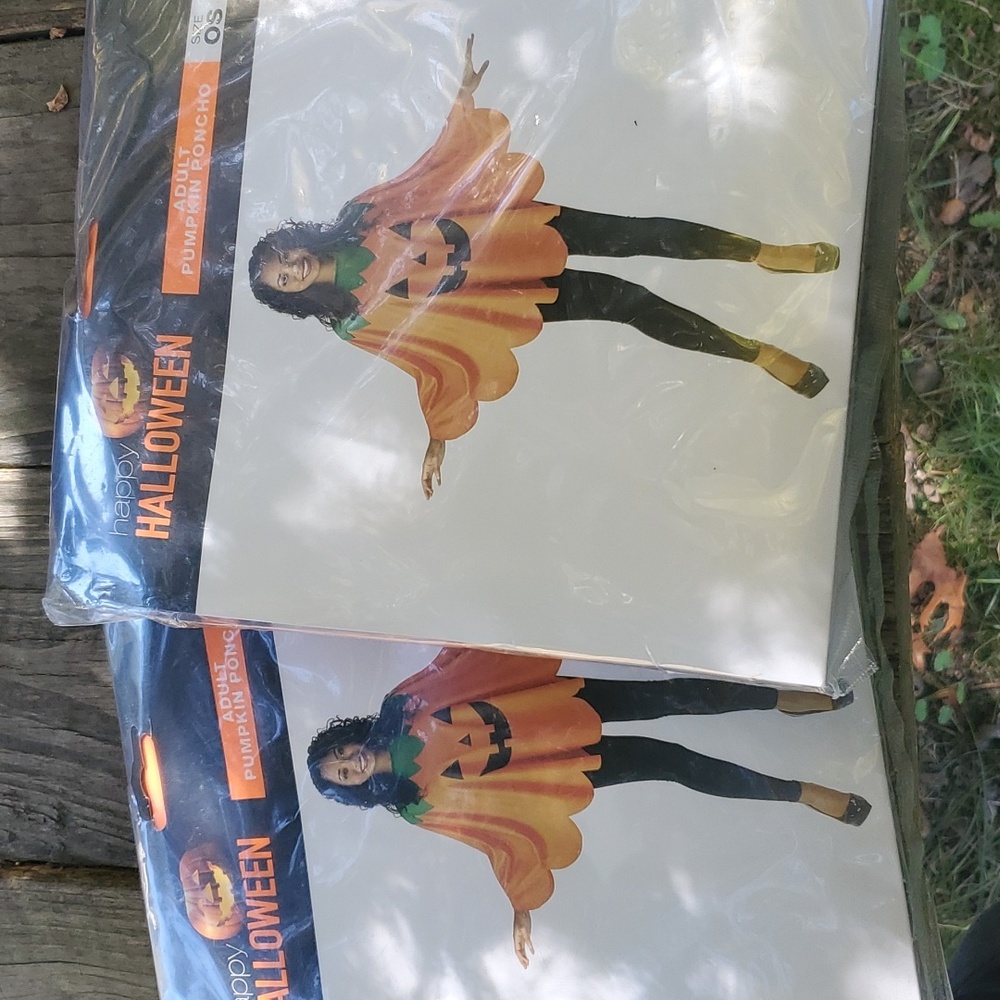 Costume pumpkin poncho